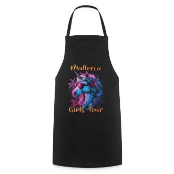 Mallorca Girls Tour - Cooking Apron - black - Front - AI Model Male 185 dark (185cm)