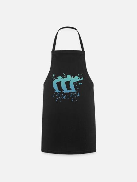 Natation artistique par équipe de natation synchronisée - Tablier de cuisine - noir