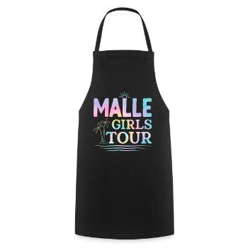 Malle Girls Tour - Cooking Apron - black - Front - AI Model Male 185 dark (185cm)