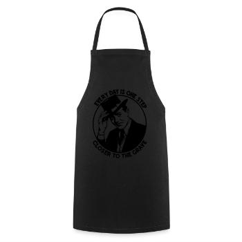 Don’t Worry Funny Every Day est un pas de plus vers - Tablier de cuisine - noir - Devant - AI Model Male 185 dark (185cm)