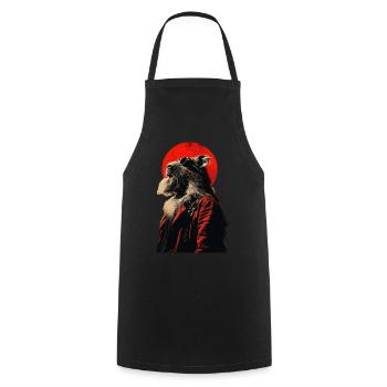 Cool Capybara Stylish Edgy Art Japanese - Cooking Apron - black - Front - AI Model Male 185 dark (185cm)