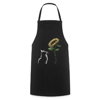 Best Cat Abuela Ever - Cooking Apron - black - Front - AI Model Male 185 dark (185cm)