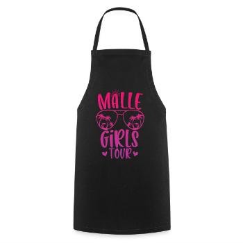 Malle Girls Tour - Kochschürze - Schwarz - Vorne - AI Model Male 185 dark (185cm)