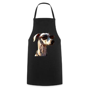 Windhund Hundeliebhaber Jagdhund Liebe Greyhound - Kochschürze - Schwarz - Vorne - AI Model Male 185 dark (185cm)