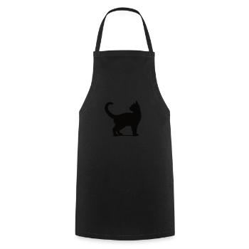 Ich liebe Katzen - Kochschürze - Schwarz - Vorne - AI Model Male 185 dark (185cm)
