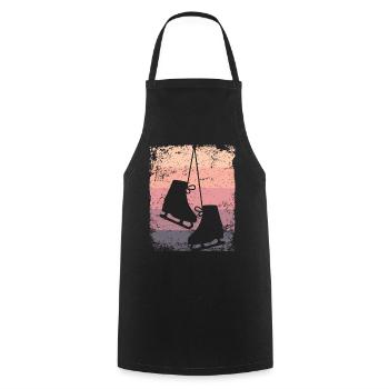 Eiskunstläufer Eiskunstlauf Schlittschuhlaufen - Cooking Apron - black - Front - AI Model Male 185 dark (185cm)