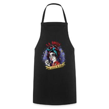 Kein Kaffee Kein magischer Muertos Tag der Toten Halloween - Kochschürze - Schwarz - Vorne - AI Model Male 185 dark (185cm)