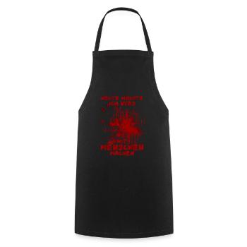 Today I want to do something with people Halloween - Cooking Apron - black - Front - AI Model Male 185 dark (185cm)