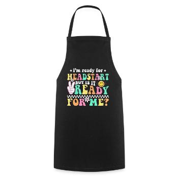 Groovy Back to School Headstart HomeDirecteur d’école - Tablier de cuisine - noir - Devant - AI Model Male 185 dark (185cm)