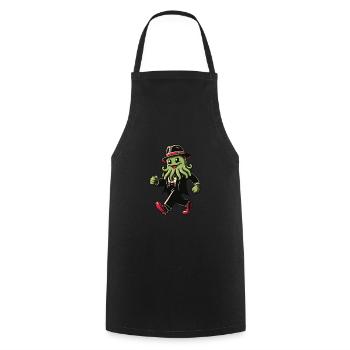 Drôle Cthulhu Politicien Dystopique Kraken - Tablier de cuisine - noir - Devant - AI Model Male 185 dark (185cm)