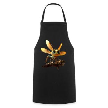 Dragonfly Dragonfly Colorful Wings Cute Dragonflies - Cooking Apron - black - Front - AI Model Male 185 dark (185cm)