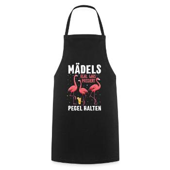 Girls no matter what happens Maintain levels - Cooking Apron - black - Front - AI Model Male 185 dark (185cm)