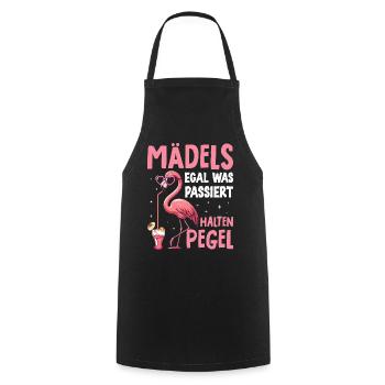 Girls no matter what happens Maintain levels - Cooking Apron - black - Front - AI Model Male 185 dark (185cm)