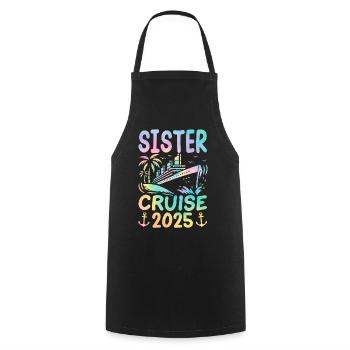 Croisière Sœur 2025 - Tablier de cuisine - noir - Devant - AI Model Male 185 dark (185cm)