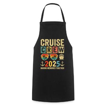 Cruise Crew 2025 - Cooking Apron - black - Front - AI Model Male 185 dark (185cm)