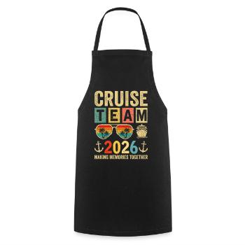 Cruise Team 2026 - Kochschürze - Schwarz - Vorne - AI Model Male 185 dark (185cm)