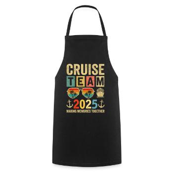 Cruise Team 2025 - Kochschürze - Schwarz - Vorne - AI Model Male 185 dark (185cm)