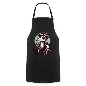Rétro Vintage Dessin animé Halloween Costume Décoration - Tablier de cuisine - noir - Devant - AI Model Male 185 dark (185cm)