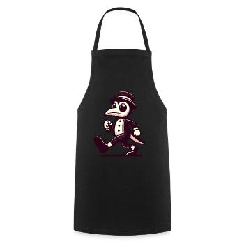 Rétro Vintage Dessin animé Halloween Costume Décoration - Tablier de cuisine - noir - Devant - AI Model Male 185 dark (185cm)