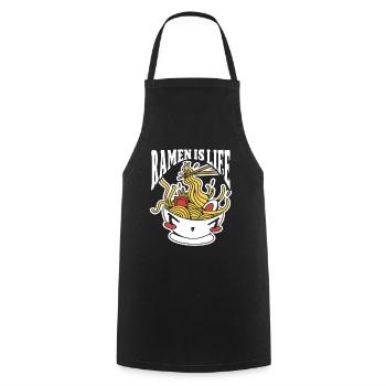 Ramen Is Life Anime Japanese Noodle Soup - Kochschürze - Schwarz - Vorne - AI Model Male 185 dark (185cm)
