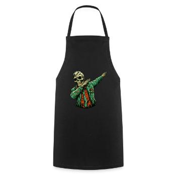 Dabbing Zombie Funny Dabbing Design - Cooking Apron - black - Front - AI Model Male 185 dark (185cm)