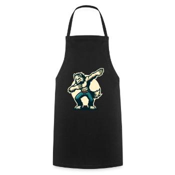 Dabbing Werewolf Funny Dabbing Design - Cooking Apron - black - Front - AI Model Male 185 dark (185cm)