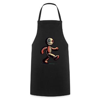 Poupée vaudou Halloween Costume Décoration Effrayant - Tablier de cuisine - noir - Devant - AI Model Male 185 dark (185cm)
