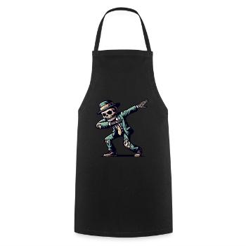 Dabbing Zombie Drôle Dabbing Design - Tablier de cuisine - noir - Devant - AI Model Male 185 dark (185cm)