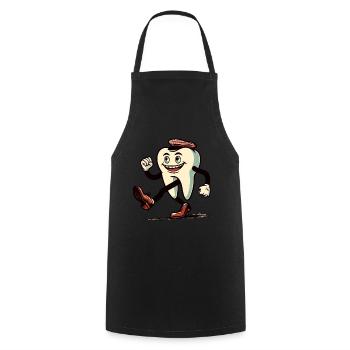 Halloween Costume Décoration Spooky Party Design - Tablier de cuisine - noir - Devant - AI Model Male 185 dark (185cm)