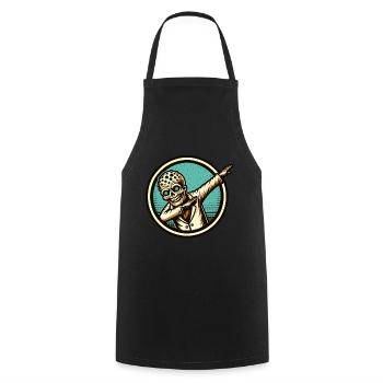 Dabbing Zombie Funny Dabbing Design - Cooking Apron - black - Front - AI Model Male 185 dark (185cm)