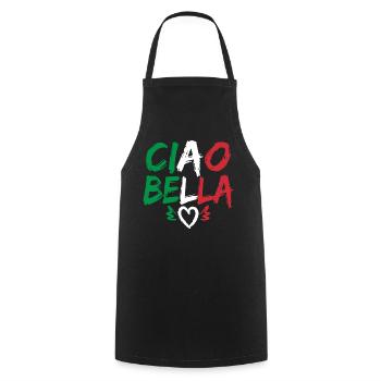 Ciao Bella - Cooking Apron - black - Front - AI Model Male 185 dark (185cm)