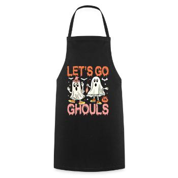 Let’s Go Ghouls - Tablier de cuisine - noir - Devant - AI Model Male 185 dark (185cm)
