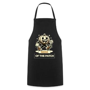 Mère Du Champ De Citrouille Drôle Disant Halloween - Tablier de cuisine - noir - Devant - AI Model Male 185 dark (185cm)