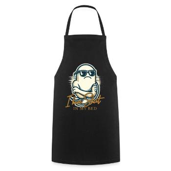 Unheimlich Lustiger Geister Spruch i have sheet - Cooking Apron - black - Front - AI Model Male 185 dark (185cm)