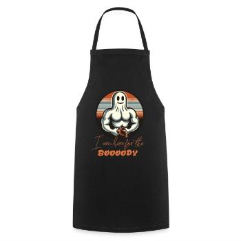 Funny Halloween Streetwear For the Body - Cooking Apron - black - Front - AI Model Male 185 dark (185cm)