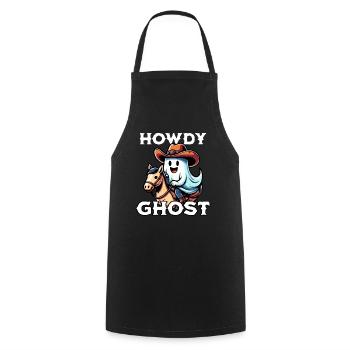 Howdy Ghost - Cooking Apron - black - Front - AI Model Male 185 dark (185cm)