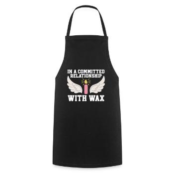 Candle Maker Candle Making - Cooking Apron - black - Front - AI Model Male 185 dark (185cm)