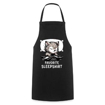 Werewolf Favorite Sleep - Kochschürze - Schwarz - Vorne - AI Model Male 185 dark (185cm)