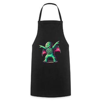 Drôle Dansant Cthulhu Tentacule Créature - Tablier de cuisine - noir - Devant - AI Model Male 185 dark (185cm)
