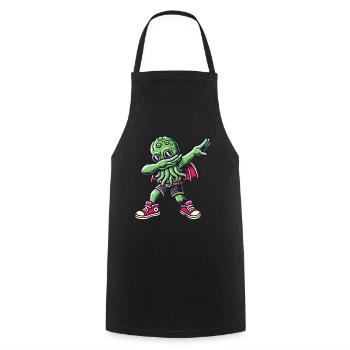 Dabbing drôle Cthulhu Dabbing Design - Tablier de cuisine - noir - Devant - AI Model Male 185 dark (185cm)