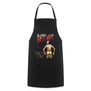 Zombie Hintern Lustiger Spruch Halloween Kostüm - Kochschürze - Schwarz - Vorne - AI Model Male 185 dark (185cm)