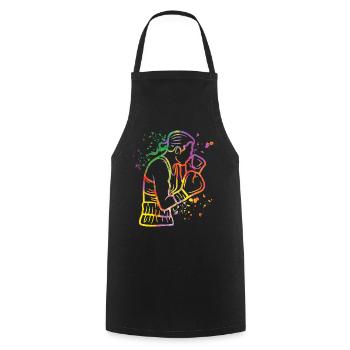 Boxing Fighter Kids Boxing Match Boxer - Cooking Apron - black - Front - AI Model Male 185 dark (185cm)