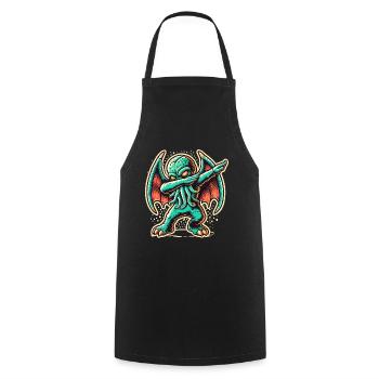 Dabbing drôle Cthulhu Dabbing Design - Tablier de cuisine - noir - Devant - AI Model Male 185 dark (185cm)