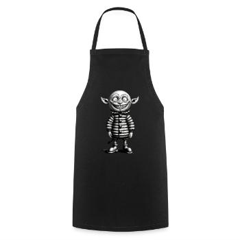 Halloween Gnome Outfit Gruseliges Monster Design - Kochschürze - Schwarz - Vorne - AI Model Male 185 dark (185cm)