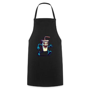 Scary Monster Drinking Cup Drinks - Cooking Apron - black - Front - AI Model Male 185 dark (185cm)