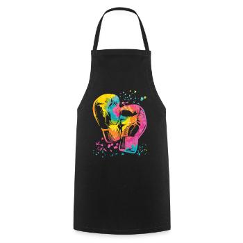 Boxing Fighter Enfants Boxer de match de boxe - Tablier de cuisine - noir - Devant - AI Model Male 185 dark (185cm)