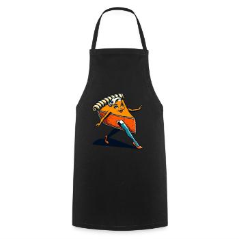 Funny Pumpkin Pie Ghoul Creepy Horror Movies - Cooking Apron - black - Front - AI Model Male 185 dark (185cm)