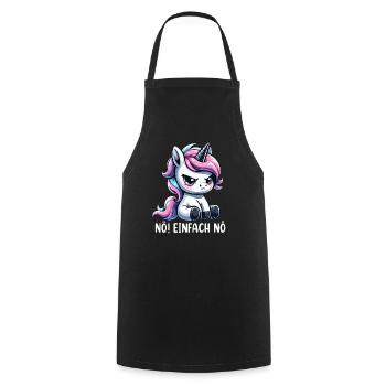 Unicorn nope just nope - Cooking Apron - black - Front - AI Model Male 185 dark (185cm)