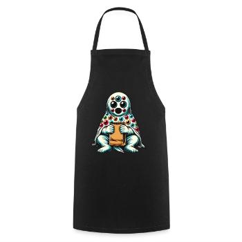 Spooky Party Funny Halloween - Cooking Apron - black - Front - AI Model Male 185 dark (185cm)