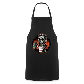 Zombie Ramen Noodles For Scary Movies Japanese - Cooking Apron - black - Front - AI Model Male 185 dark (185cm)
